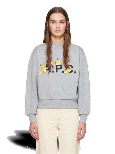 Sweatshirt A.P.C. Pikachu x Sweatshirt Szürke | COGVF-F27862