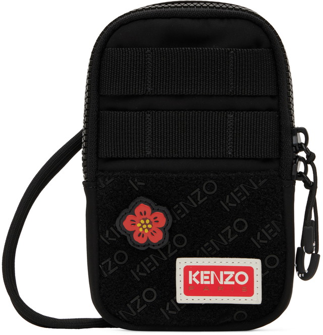 Kütyük KENZO Paris Jungle Phone Pouch Fekete | FC65PM208F30