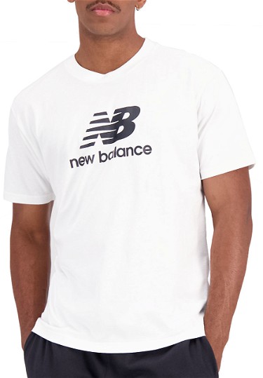 Póló New Balance Essentials Stacked Logo Fehér | mt31541-wt, 0