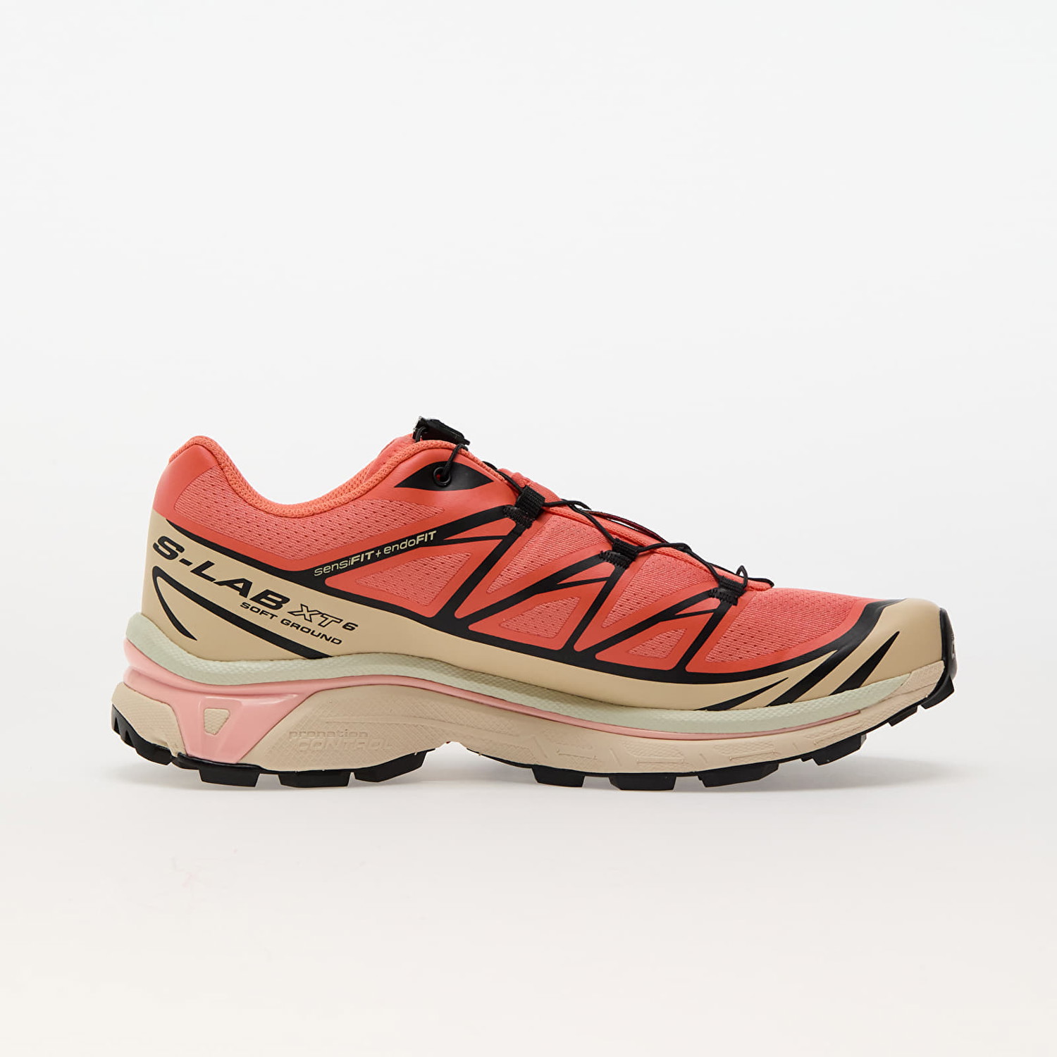 Sneakerek és cipők Salomon XT-6 Living Coral/ Black/ Cement 
Piros | L47445000, 1
