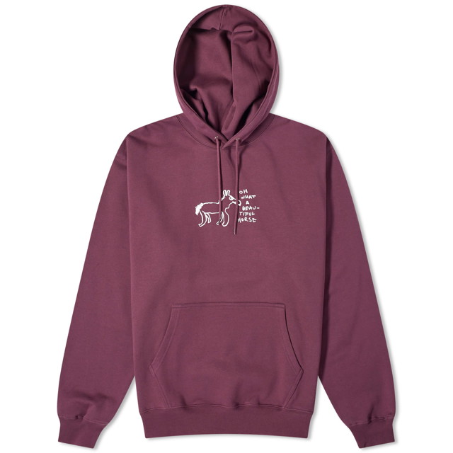 Sweatshirt Polar Skate Co. Beautiful Horses Hoodie Burgundia | PSC-W23-24