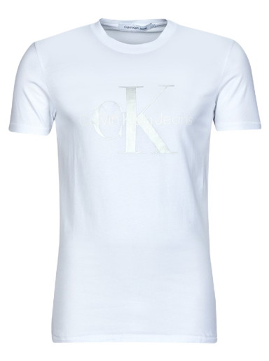 Póló CALVIN KLEIN MONOLOGO TEE Fehér | J30J320806-0K6