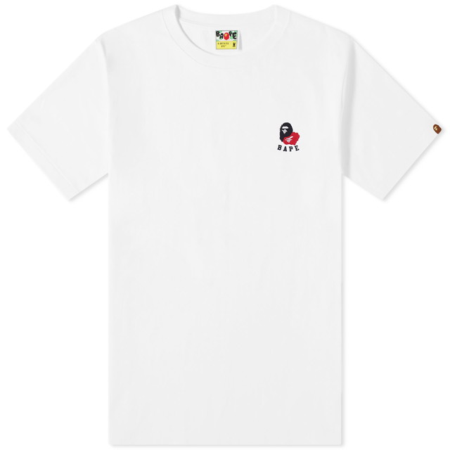 Póló BAPE A Bathing Ape Ape Head 2 Point T-Shirt Fehér | 001TEK301301M-WHT