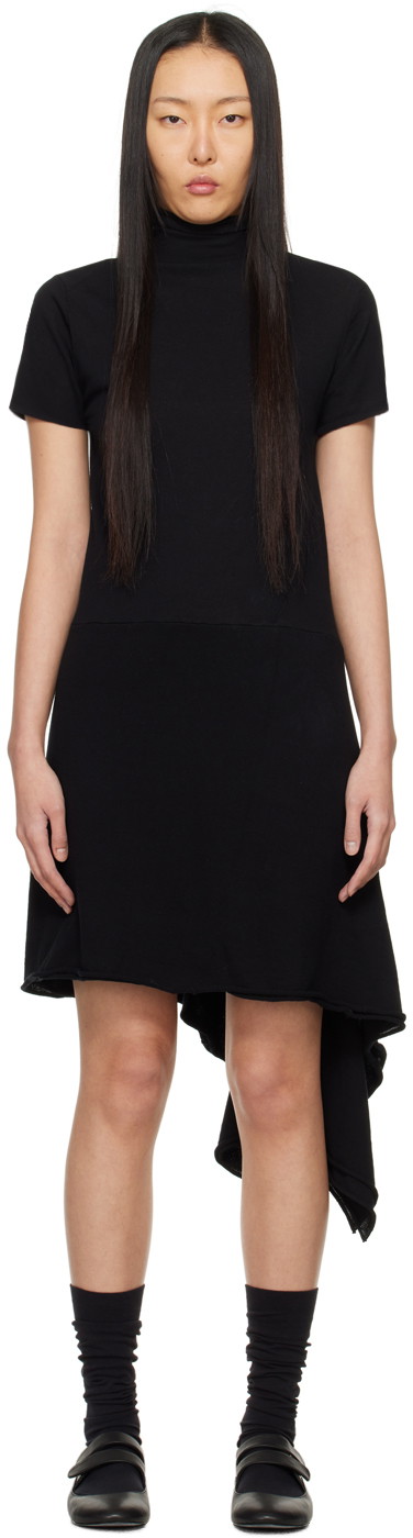 Ruha Yohji Yamamoto Turtleneck Midi Dress Fekete | FY-K55-017