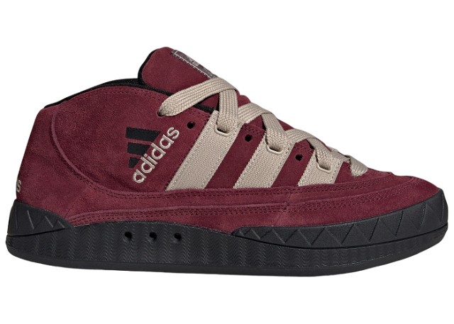 Sneakerek és cipők adidas Originals adidas Adimatic Mid Maroon Wonder Beige Core Black 
Piros | IF8790