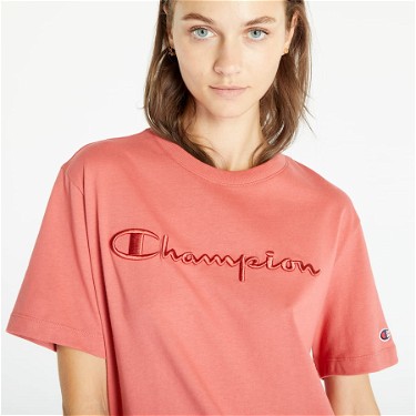 Póló Champion Crewneck T-Shirt Dark Pink Rózsaszín | 116058 CHA RS050, 2