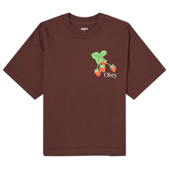 Póló OBEY Strawberry Bunch Barna | 267622495-JVA