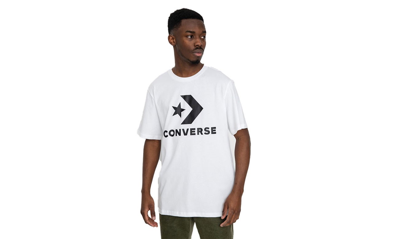 Póló Converse Standard Fit Logo Star Chevron Fehér | 10025458-A03, 1