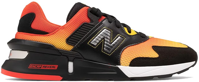 Sneakerek és cipők New Balance Kawhi Leonard x 997 Sunset Pack "Black Orange Red" Fekete | MS997KL2