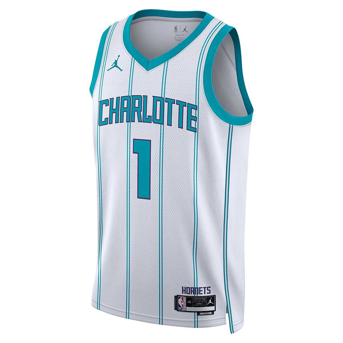 Sportmezek Nike NBA Charlotte Hornets Association Edition 2022/23 Jersey Fehér | DN2071-100, 1