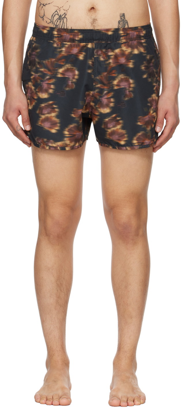 Rövidnadrág ISABEL MARANT Vincente Swim Shorts Fekete | 24PMB0010HA-B1P01H