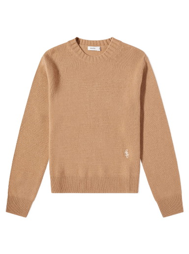 Pulóver Sporty & Rich Itzel Cashmere Crew Knit Bézs | CR731CA