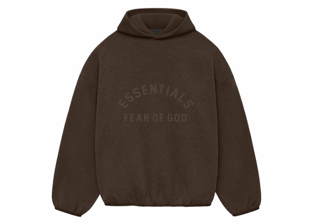 Sweatshirt Fear of God Core Collection Nylon Fleece Hoodie Heather Wood/Wood Barna | 202SU244312F