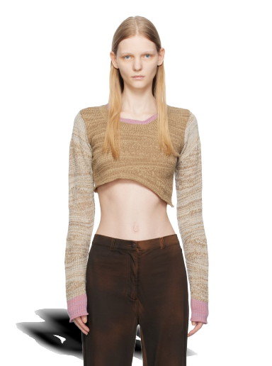 Crop topok Acne Studios Asymmetric Bézs | A60476-