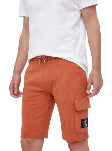 Rövidnadrág CALVIN KLEIN Sweat Shorts 
Narancssárga | J30J323411