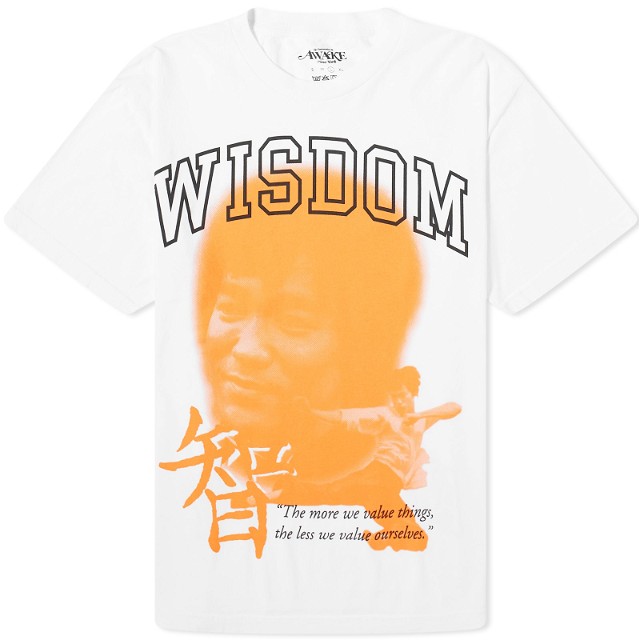 Póló Awake NY Bruce Lee T-Shirt Fehér | AWK-FW23-TS006-WHT