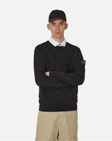 Sweatshirt Stone Island Garment Dyed Crewneck Sweatshirt Fekete | 801563051 A0029, 1