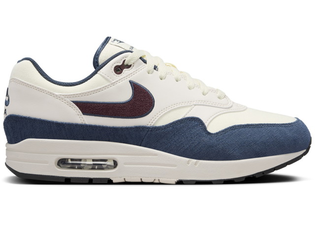 Sneakerek és cipők Nike Air Max 1 Coconut Milk Burgundy Crush Navy Sötétkék | FN6952-103