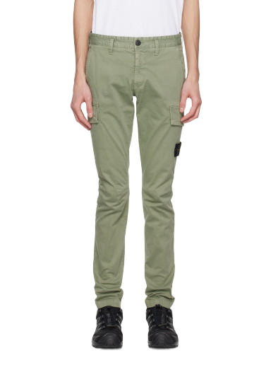 Oldalzsebes nadrágok Stone Island Patch Cargo Pants Zöld | 101530604