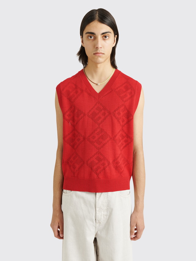 Pulóver Fucking Awesome Letter Square Vest Red 
Piros | PN6275