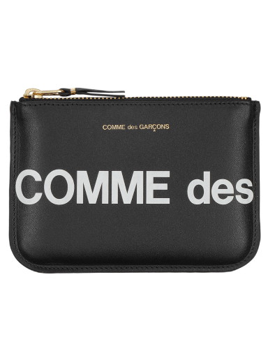 Pénztárca Comme des Garçons Huge Logo Zip Pouch Fekete | SA8100HL 1