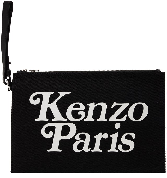 Kézitáskák KENZO Paris Large Pouch Fekete | FE58PM902F35