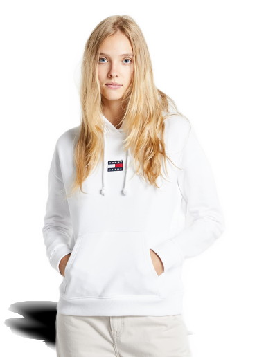 Sweatshirt Tommy Hilfiger TJ Tommy Center Badge Hoodie Fehér | DW0DW10403 YBR