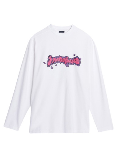 Póló Jacquemus Le Desenho Manches Longues Daisy Logo Long Sleeve Fehér | 235JS122-2003-1DK