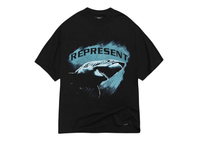 Póló Represent Clo Represent Shark T-Shirt Black Fekete | M05200-01