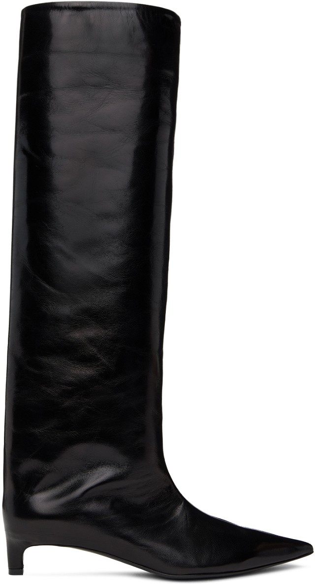 Ruházat Jil Sander Black Pointed Toe Tall Boots Fekete | J15WW0009_P2958