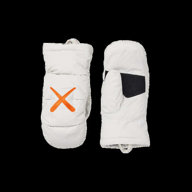 Kesztyű The North Face x KAWS Nuptse Mittens 'Moonlight Ivory' Fehér | NF0A7WMG128