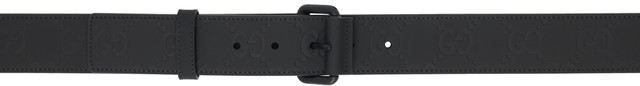 Ruházat Gucci Black Monogram Belt Fekete | 771297 AAC0G