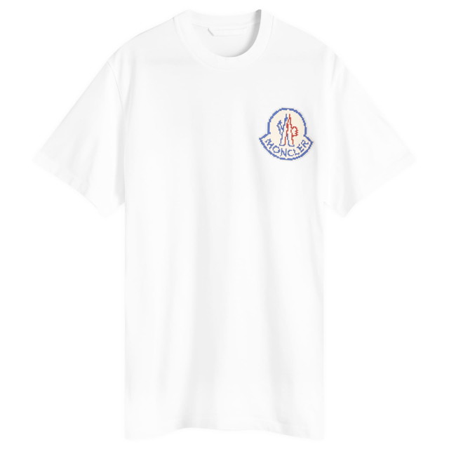 Póló Moncler Pixel Logo T-Shirt Fehér | 8C000-83927-04-00A