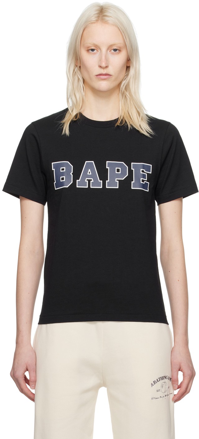 Póló BAPE Printed T-Shirt Fekete | 001TEJ802079L