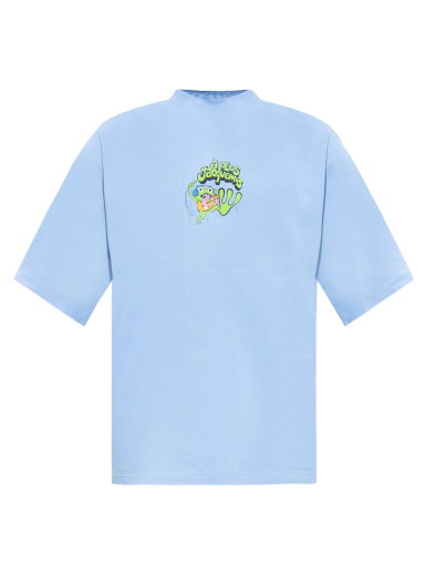 Póló Jacquemus Le TGrenouille Frog Print Kék | 226JS068-2099-3BX