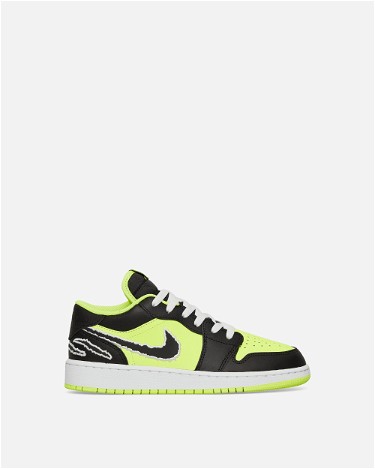 Sneakerek és cipők Jordan Air Jordan 1 Low SE Black Cat Volt Zöld | DX6666-701, 3