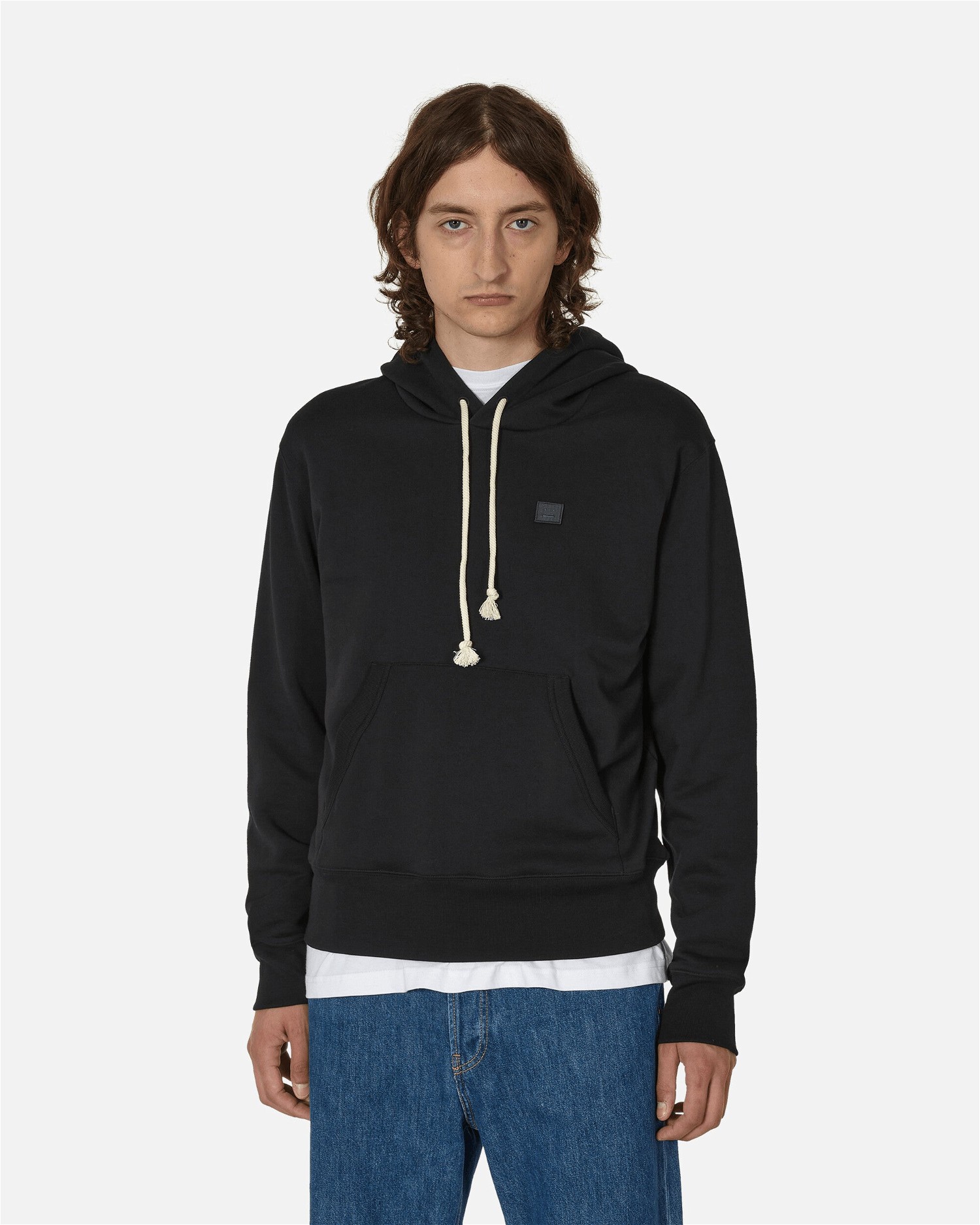 Sweatshirt Acne Studios Face Logo Hoodie Fekete | CI0141- 900, 0