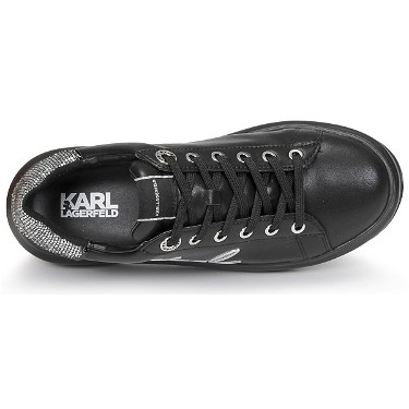 Sneakerek és cipők KARL LAGERFELD KAPRI Signia Lace Lthr Fekete | KL62510A-00S, 5