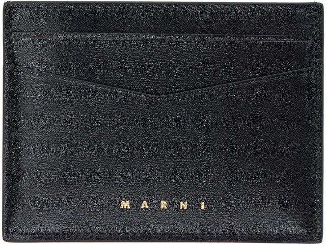 Pénztárca Marni Logo Card Holder Fekete | PFMI0086U0 P6039