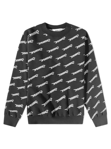 Sweatshirt Ambush Logo Crew Knit Szürke | BMHE028S23KNI0011001