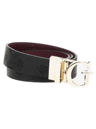 Övek GUESS James 4G Logo Belt Fekete | BW7861P3430