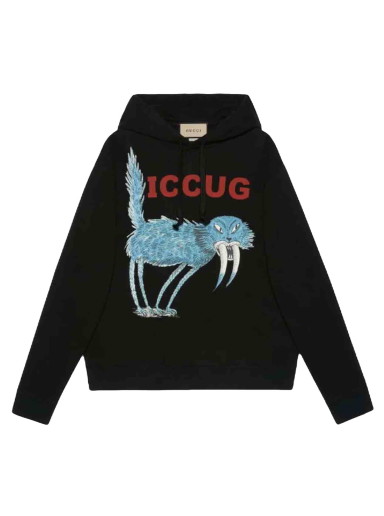 Sweatshirt Gucci Freya Hartas ICCUG Hoodie Fekete | 646953XJDJN