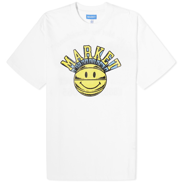 Póló MARKET Smiley Hoops T-Shirt Fehér | 399002006-WHT
