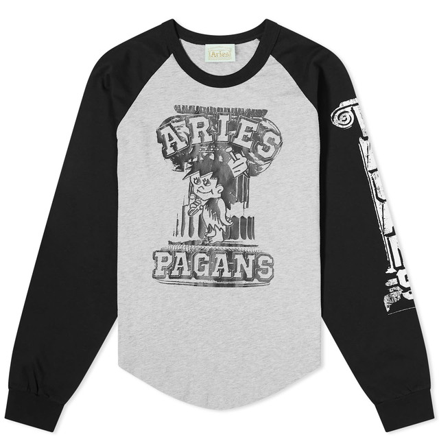 Póló Aries Aged Raglan Fekete | SUAR60031-ML