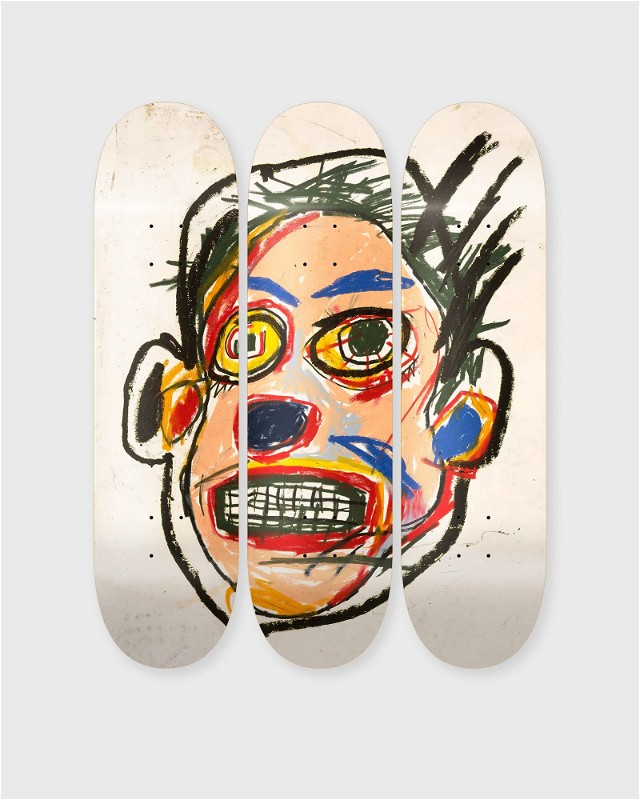 Jean-Michel Basquiat Untitled (Face) 1982 Deck