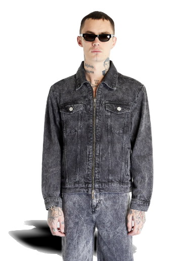 Dzsekik Han Kjøbenhavn Zip Denim Jacket Washed Szürke | M-132523