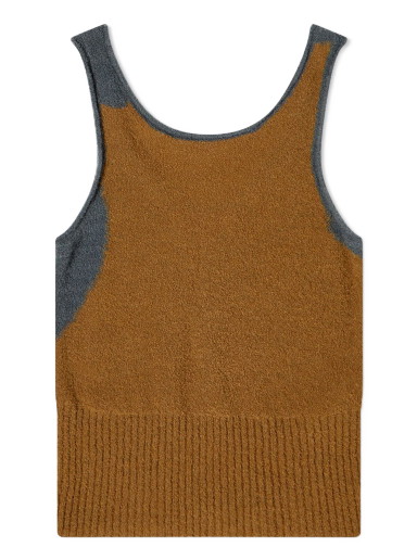 Trikók Eckhaus Latta Coastal Cropped Knitted Tank Top Barna | 6012-EL-SS23-A