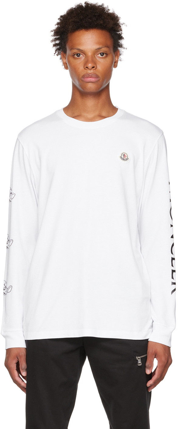 Póló Moncler Printed T-Shirt Fehér | H20918D000088390T