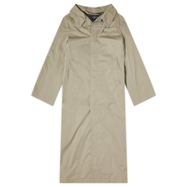 Kabátok Balenciaga Off Shoulder Carcoat in Sand Bézs | 790765-TBP01-9506