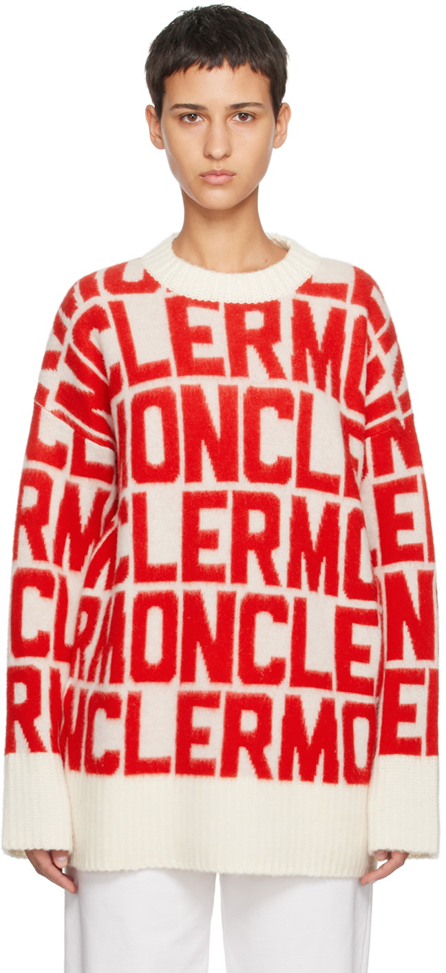 Pulóver Moncler Jacquard Sweater 
Piros | I20939C00020M1241, 0